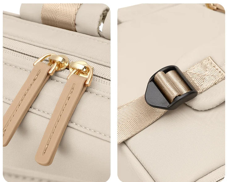 Sac à Langer Chic Grande Capacité – Modèle Apricot & Black | MamanChicBag