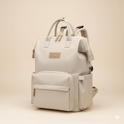 Sac à Langer Chic Grande Capacité – Modèle Apricot & Black | MamanChicBag