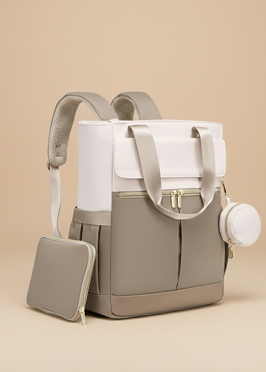 Sac à Langer Chic Maman & Bébé – Grande Capacité, Waterproof, Multipoche + Tapis à Langer Inclus