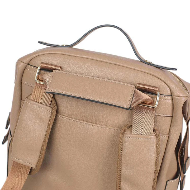 Sac à Langer Multifonction en Cuir PU – Grande Capacité | Modèles Camel, Beige, Noir & Marron | Maman Chic & Organisée