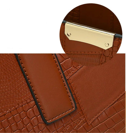 Sac Chic Texturé 4-en-1 – Cabas Élégant Femme | Look Vintage & Multifonction | MamanChicBag