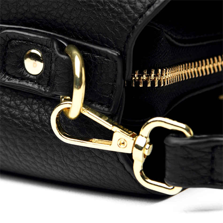 Sac à Main Chic Femme – Cuir Microfibre Haut de Gamme – Multi-Compartiments & Bandoulière Confort