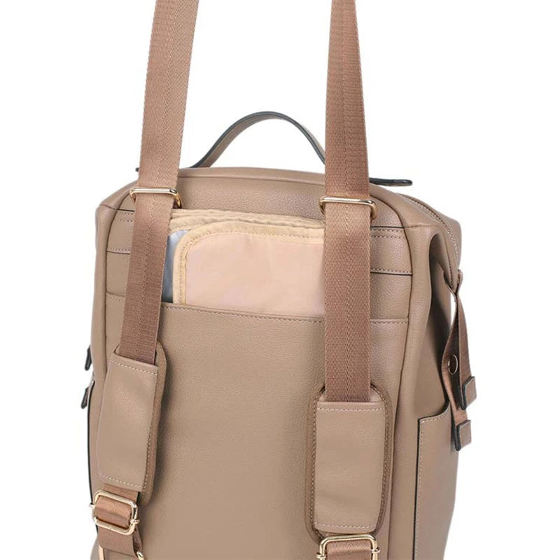 Sac à Langer Multifonction en Cuir PU – Grande Capacité | Modèles Camel, Beige, Noir & Marron | Maman Chic & Organisée