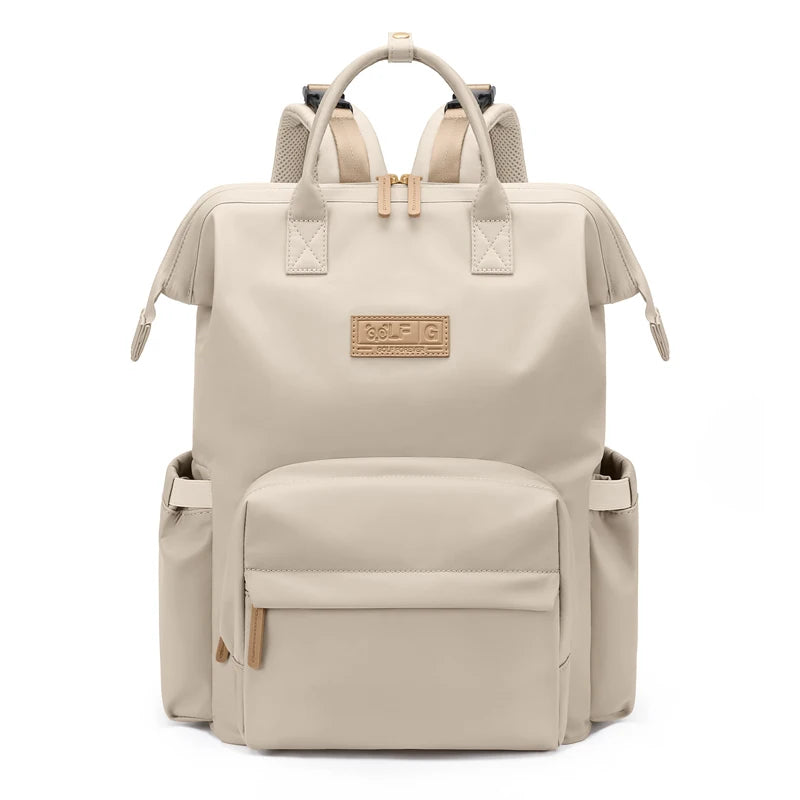 Sac à Langer Chic Grande Capacité – Modèle Apricot & Black | MamanChicBag